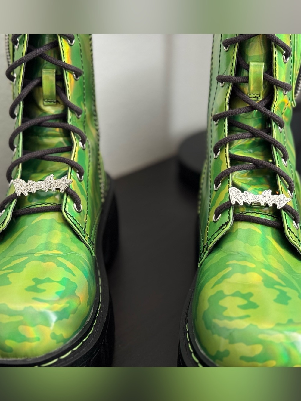 Dolls Kill × Rick & Morty Trippy Print Platform Combat
Boots - Picture 3 of 10
